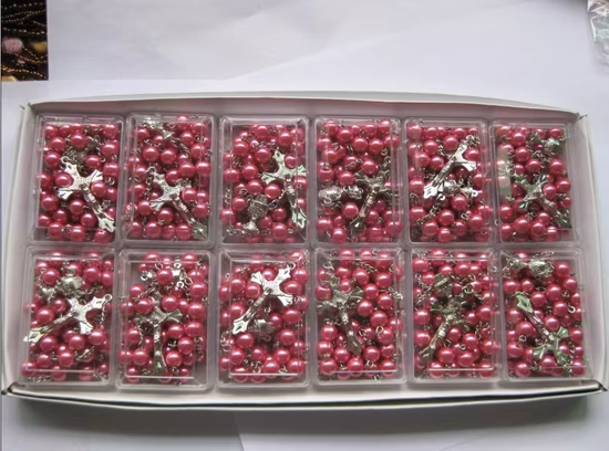 宗教的なアクリルガラスビーズのネックレス